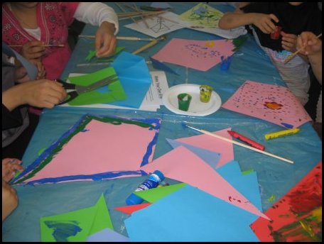 Homeschool Kite Making Activity Day